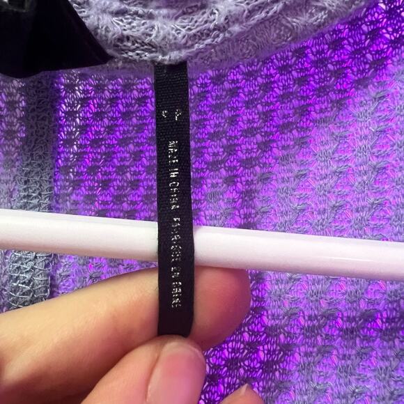 Urban Outfitters Light Blue Waffle Knit Long Sleeve Button Down - Picture 3 of 4